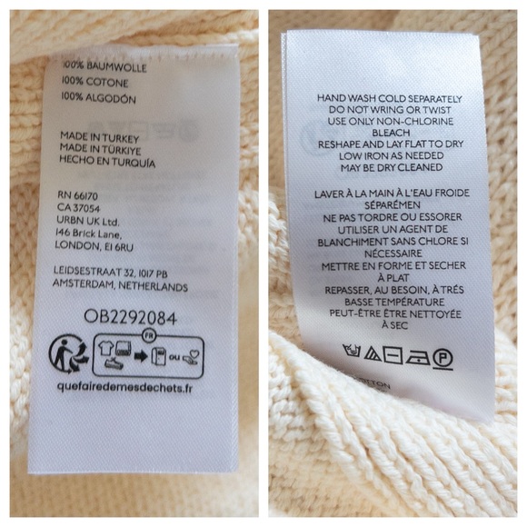 NWT We The Free Torres Roll Neck Sweater Sugar Swizzle Cream Size S - Picture 9 of 11